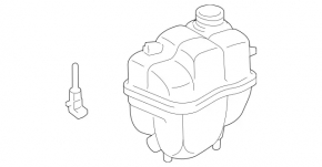 Cooling expansion tank Mercedes W211