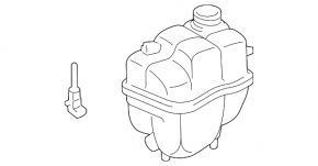 Cooling expansion tank Mercedes W211