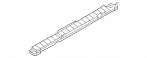 Upper radiator deflector Nissan Rogue 21-22 2.5