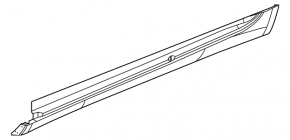 Right threshold Chevrolet Impala 14-20 with seal