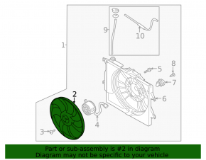 Hyundai Venue 20-25 1.6 Cooling Fan Impeller