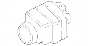 Polestar 2 21-25 front view camera in the radiator grille for 360