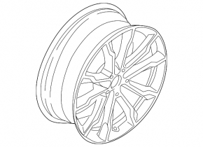 Wheel disk R20 BMW X3 G01 18-23 20, style 699 m, 8.0x20, 20, style 699 m, front