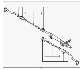 Steering rack Nissan Maxima A36 16-23