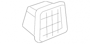 Ventilation shield left Audi A6 C7 12-18