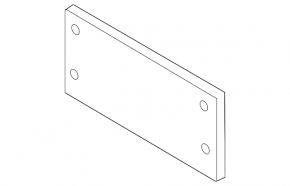 Frame for number plate of front bumper BMW 7 G11 G12 16-19