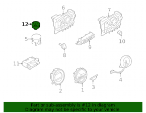 Mini Cooper Countryman R60 10-15 Hazard Light Button