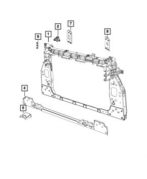 TV panel radiator Jeep Renegade 15-18 prerest