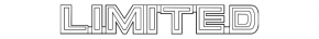 Emblem inscription "LIMITED" Toyota Prius 50 19-22