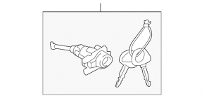 Front left door lock cylinder for Kia Niro 23-26