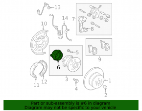 ABS sensor wire rear left Lexus ES350 07-12