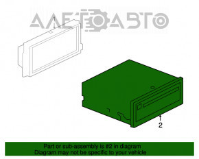 Radio tape recorder Audi Q5 8R 09-11