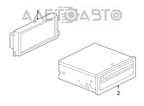 Radio tape recorder Audi Q5 8R 09-11