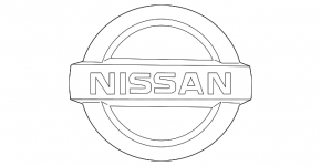 Emblem badge tailgate Nissan Murano z52 15-22