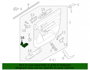 Seat memory control front left Kia Sorento 10-15
