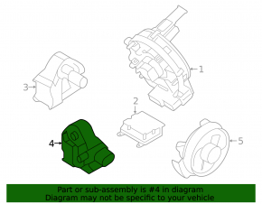 Left center pillar airbag sensor Kia Forte 19-24
