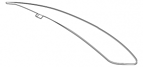 Rear glass of the trunk door Porsche Macan 15-18