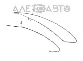Rear glass of the trunk door Porsche Macan 15-18