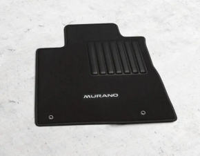 Front left interior mat for Nissan Murano z52 19-24, black cloth, for cleaning