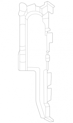 Right radiator deflector Mercedes W167 GLE 350 450 20-23