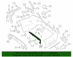 Rear bumper mount central Mercedes W213 E 17-20