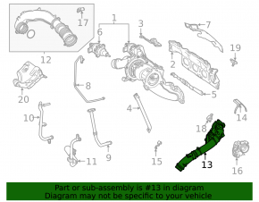 Mercedes A-class V177 19-22 M260 intake duct