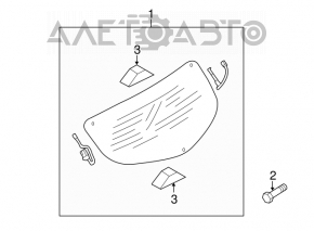 Rear window for the Mazda3 MPS 09-13 trunk