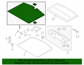 Lincoln Corsair 20-26 trunk floor