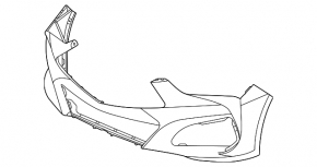 Acura TLX Type S 2021-25 front bumper
