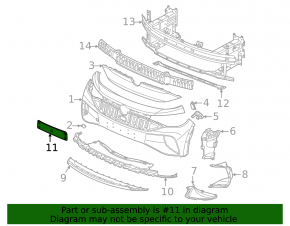 Volkswagen ID.4 front bumper license plate holder with 21-22 screw holes