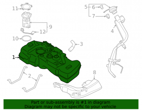 Fuel tank Nissan Sentra 20-24