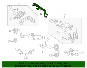 Cooling pipes Volkswagen ID.4 21-25