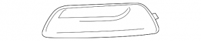 Bumper grille left Chevrolet Malibu 13-15 without fog lights