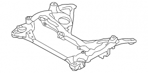 Front subframe BMW 3 F30 12-18 RWD