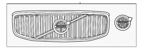 Radiator grill with badge Volvo XC60 18-21 without camera