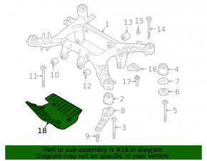 Rear lower arm trim left BMW X7 G07 19-