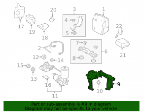 ABS Bracket Lexus RX450h 10-15