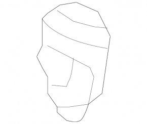 Gear knob Hyundai Sonata 11-15 leather, scratches