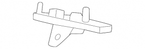 Front bumper mount, right wing, BMW 4 G22 G26 21-25 M package, lower part