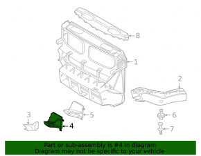 Air duct radiator cooling engine oil BMW X5 F15 14-18 4.4T