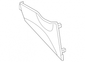 Lexus CT200h 11-17 black front left side center console trim