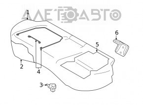 Rear row of seats 2nd row Subaru Forester 19- SK black with gray, for cleaning, scratch