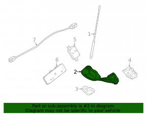 Antenna socket Mini Cooper Countryman R60 10-16 without navigation