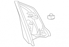 Exterior Mirror Cap with Buzzer Front Left Honda CRV 12-16
