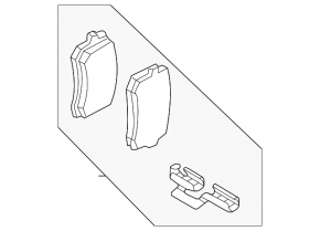Rear brake pads, 4 pcs., set, Audi Q5 80A 21-25, 9 mm, with sensor