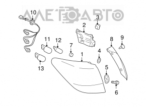 Light outer wing left Subaru Outback 10-14