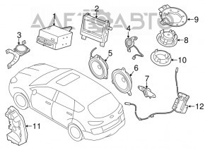 Subaru B9 Tribeca right tweeter