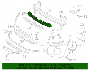 Hyundai Palisade 20-22 Front Bumper Absorber