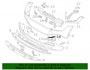 Right rear bumper bracket for Kia EV6 22-24 GT, GT-Line