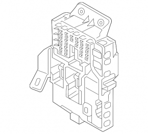 Underdash fuse box Hyundai Elantra 21-23 for halogen headlights